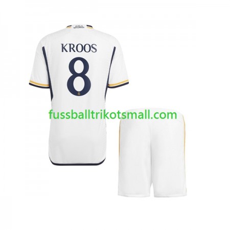 Fußballtrikots Real Madrid Kroos 8 Kinder 2023-2024 Kurzarm Heimtrikotsatz kaufen